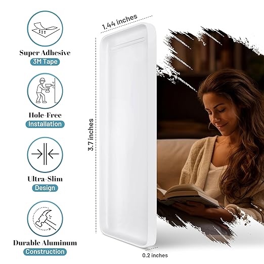 Ultra Slim Hue Remote Holder for Philips Hue Dimmer Switch V2 | Invisible Design Aluminum Remote Holder for Hue Dimmer Switch| Wall Plate Replacement for Philips Dimmer Remote V2