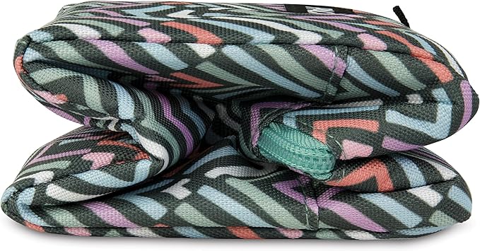 PackIt® Freezable Snack Box, Diamond Chevron, Built with EcoFreeze® Technology, Collapsible, Zip Closure with Buckle Handle, Designed For Work Snacks, Fresh Snacks On the Go, Adults, and All Ages