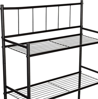 Honey-Can-Do 3 tier Over-The-Toilet Space Saver Shelving Unit, Black BTH-09022 Black