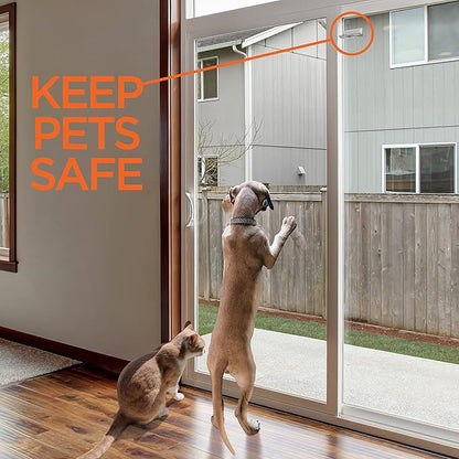 Sliding Door Locks – 2 Pack Childproof Safety Locks for Glass Doors & Windows – Strong Adhesive – Shop Square