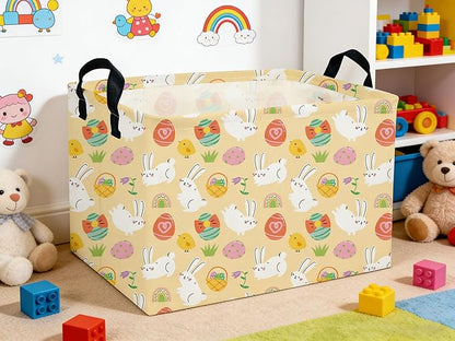 Rectangle Easter Baskets Kids Baskets Cute Storage Bin Organizer Box for Room Decor Gift Basket