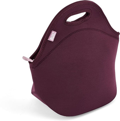 Built Gourmet Getaway Lunch Tote – Fig Lilas Neoprene Insulated Bag with Zipper & Handles, Foldable BPA-Free Reusable Tote, Thoughtful Mother’s Day Gift for Moms, Work, Travel & Picnic Use