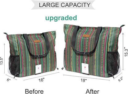 ESVAN Yoga Mat Bag Yoga Tote Carrier Shoulder Bag Carryall Tote for Office,Yoga,Pilates,Travel,Beach and Gym