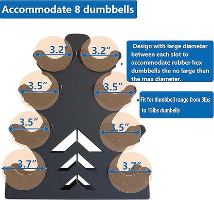 Dumbbell Storage Rack Weight Organizer Rack Only for Home Gym Weight Rack No need Assembly