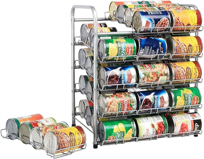 Rice rat Can Organizer for Pantry, Can Rack Can Storage Dispenser for Canned Food (5 tiers)