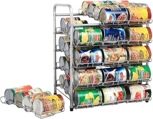Rice rat Can Organizer for Pantry, Can Rack Can Storage Dispenser for Canned Food (5 tiers)