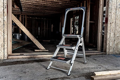 Little Giant Ladders, Safety Step, 3-Step, 3 Foot, Step Stool, Aluminum, Type 1A, 300 lbs Weight Rating, (10310BA)