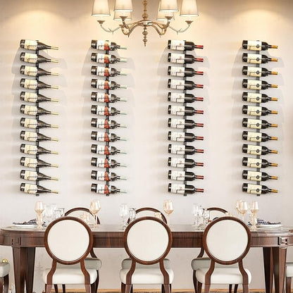 Sonyabecca Wall Wine Rack for 12 Wine Bottles?DIY Detachable Wine Storage Organizer, Wall Mount Wine Bottle Display Holder Used As One or Four, for Kitchen,Pantry,Wine Cellar,Housewarming Gift