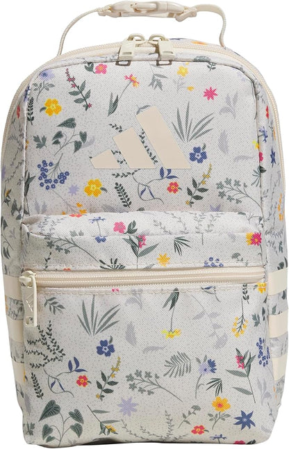 adidas Kids Santiago Lunch Bag – Insulated Cooler Lunchbox for Girls & Boys, 8L, Black/Gold Metallic/4, One Size