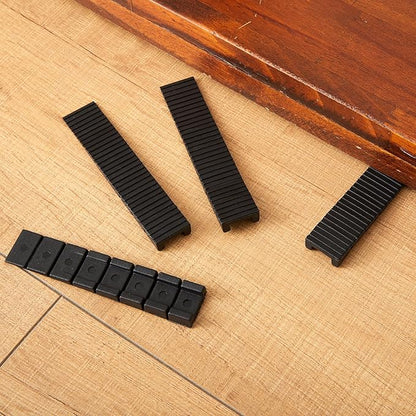 12 Pack Black Multi Purpose Furniture Plastic Shims for Leveling Extreme Weight Capacity Wedges Easy to Snap Cut-to-fit Size Leveler for Toilet Shims, Doors, Windows, Sheds, Table