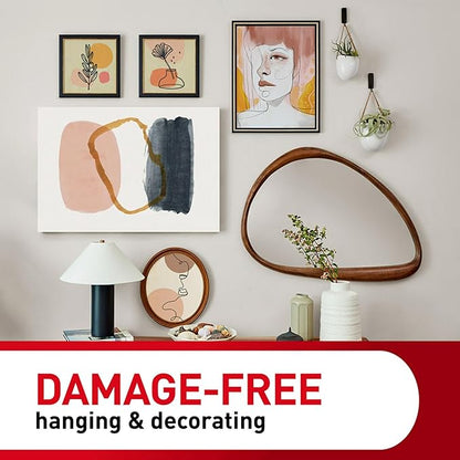 Command 8 lb Jumbo Universal Picture Hanger, 3 Frame Hangers and 8 Command Strips for Sawtooth, D-Ring, Wire, Keyhole and Other Frames, Damage-Free Hanging for Home Decor