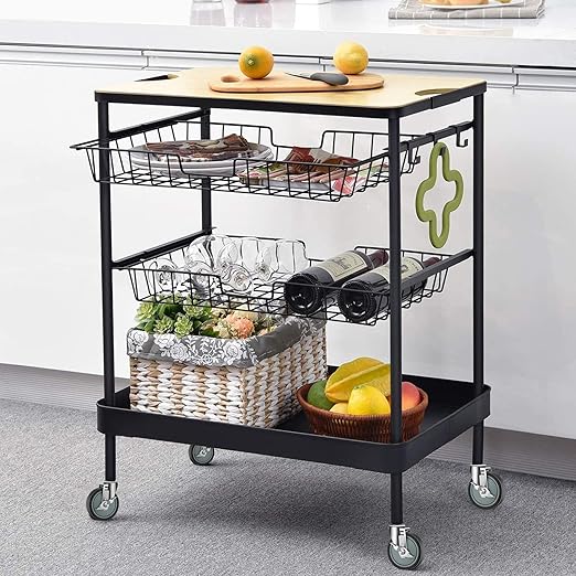 4 inches Casters for Wire Shelving Racks, Heavy Duty Metro Rack Wheels with Brake Set of 4 Stem Casters Scaffolding Wheel Replacement (.864" x 2-3/16")