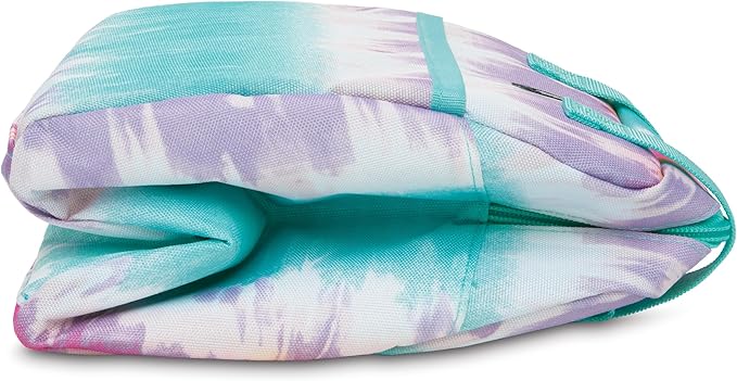 PackIt Freezable Hampton Lunch Bag, Tie Dye Sorbet, Built with EcoFreeze Technology, Collapsible, Reusable, Zip Closure with Front Pocket and Shoulder Straps, Perfect for Tweens and Adults