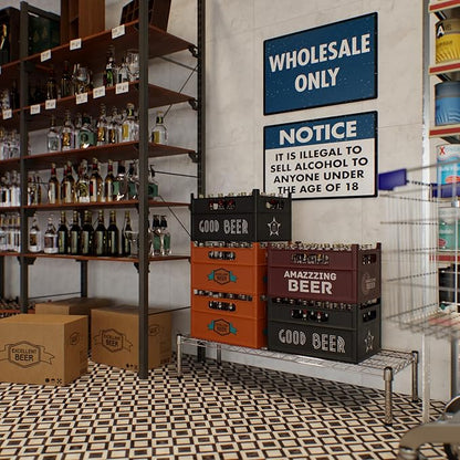 14" Deep x 42" Wide x 8" Height 1-Tier Wire Shelving Kit | NSF Commercial Storage Rack Unit