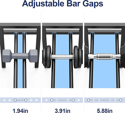 Dumbbell Rack 3-Tier 20 IN Length Adjustable Weight Rack For Home Gym Dumbbells Kettlebell (Rack Only)