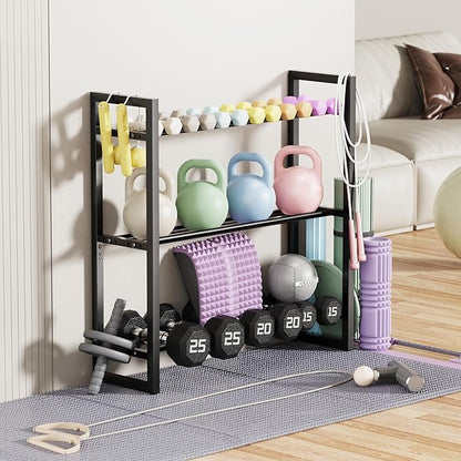 1100 lb | 4 Tier，390 lb | 3 Tier Dumbbell Rack, Weight Rack for Home Gym