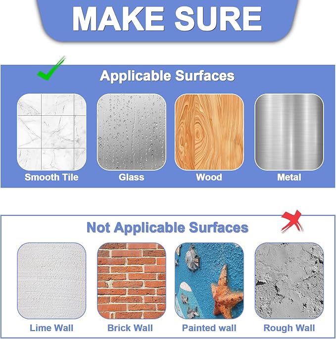 4 Pack Shower Rod Holder with Strong Adhesive, No Drilling Shower Curtain Rod Holder for Wall, Shower Rod Holders for Wall (Rod not Included)