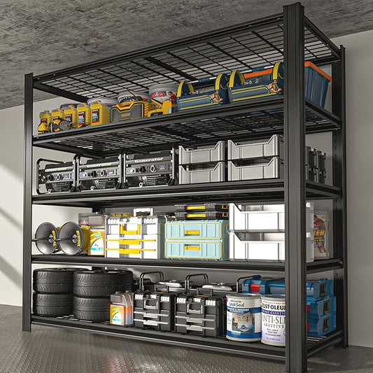 Garage Shelving, Heavy Duty Storage Shelves Metal Shelf Unit Adjustable Industrial Storage Racks for Shop,Warehouse,Basement (5T 84 * 55 * 24, 5)