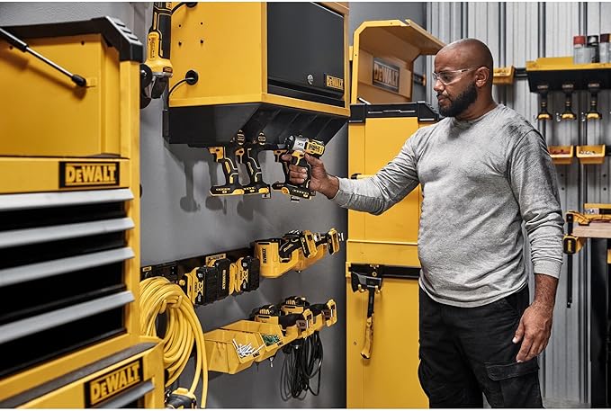 DEWALT Plastic Bins, 10lb Capacity, Workshop Storage System Compatible (DWST82813) (Pack of 8)