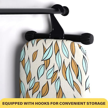Ironing Board with Heat Resistant Cover,Foldable Full Size Iron Board,Heavy Sturdy Legs,Height Adjustable,Wall Mount & Closet Hanger (13x43)