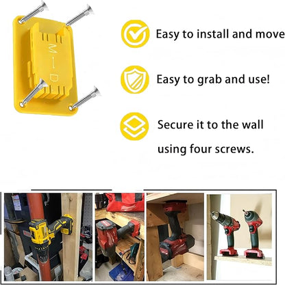 8 Packs Tool Holders Wall Mount Compatible with Dewalt 12V 20V Tool，for Milwaukee M18 Tools Wall Mount Hanger