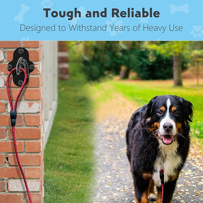 TOMBABY Pet Leash Wall Hook - Durable Rust-Proof Stainless Steel Leash Holder for Dogs, Cats, and Other Pets, Indoor & Outdoor Use, Easy to Install, Space-Saving