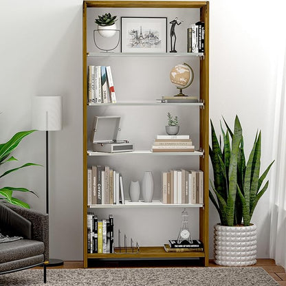 Adjustable Closet Shelve Divider,Rod Expandable Metal Hanging Shelf Closet Separator for Closet,Cabinet,Wardrobe,Cupboard Bathroom,Bedroom(Silver,7.9" D x 17"-31" W,1PCS)
