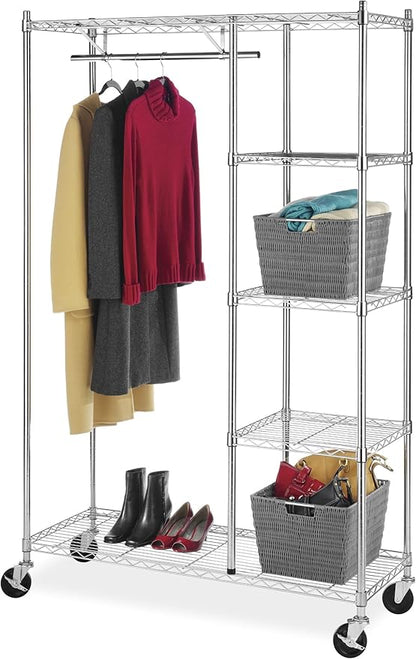 Whitmor Modern Industrial Freestanding Closet Organizer