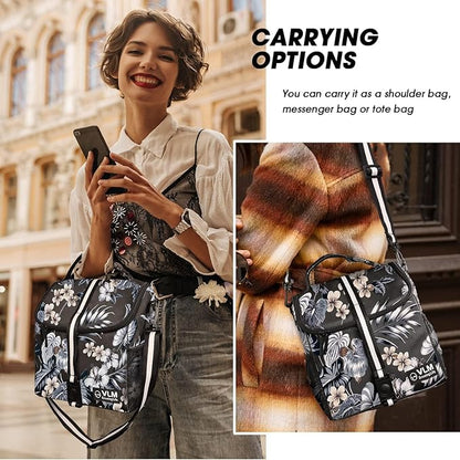 VLM Lunch Box for Women, Insulated Lunch Bag Women with Adjustable Shoulder Strap, Cute Lunch Tote Bag for Work,Picnic,Camping