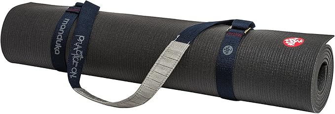 Manduka Yoga Commuter Mat Carrier - Eco-Friendly Cotton, Easy to Carry, Hands-Free, For All Mat Sizes, 68" x 1.5"
