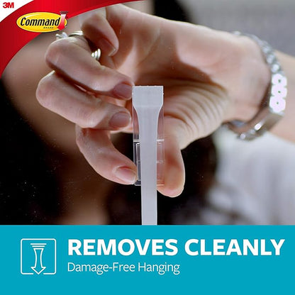 Command Bath Large Towel Hook Value Pack, Clear Frosted, 3-Large Hooks, 3-Water-Resistant Strips, Organize Damage-Free