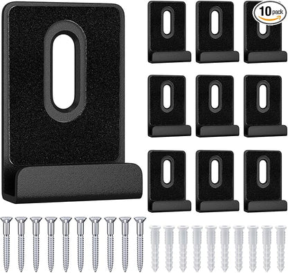10Pcs Metal Mirror Clips Wide Channel Mirror Hanger Clip Kit Large Heavy Retainer Clips for Mirrors with Screw Mirror Clips for Wall Mounting Frameless Mirror Billboard Displays Tile Display