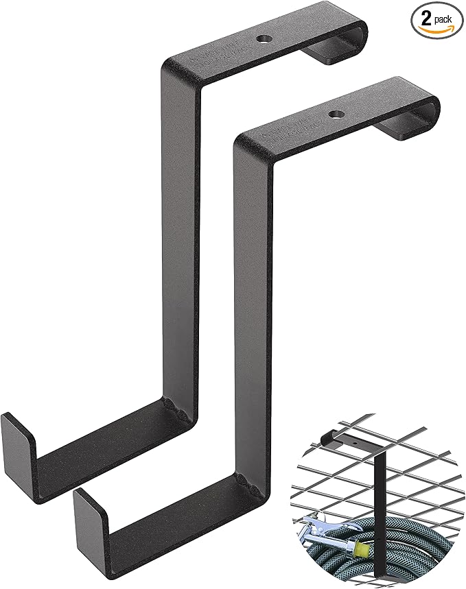 NACETURE Garage Ceiling Hook - Steel, 100% Steel, 2 Pack, Z Style, 2 inches, 8 inches, 4 inches, 35 pounds, Ceiling, Rack, S Hooks, Garage Storage and Organization