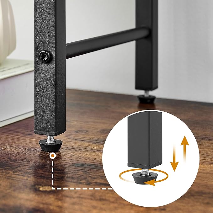 Printer Stand-Desktop Shelf Storage Organizer for Printers,Small End Table, Book Shelf and Wooden Desk Shelf for Home Office