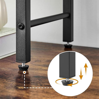 Printer Stand-Desktop Shelf Storage Organizer for Printers,Small End Table, Book Shelf and Wooden Desk Shelf for Home Office