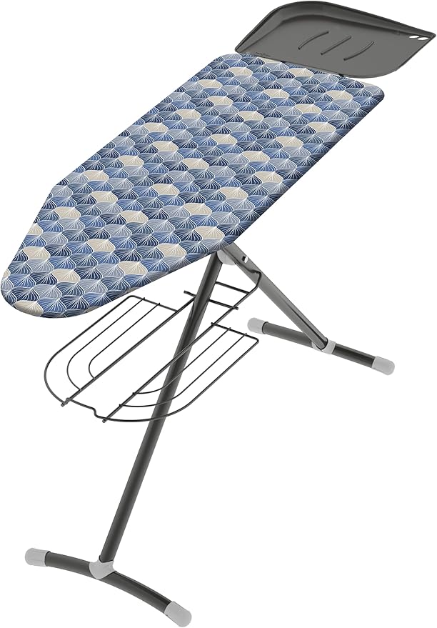 Colombo Turbo Ironing Board with Steam Generator Holder – Extra Large 47.2 x 17.3 in, Heavy-Duty Stable Frame, Height Adjustable up to 37.4 in, Foldable Ironing Table, Laundry Rack, Made in Europe