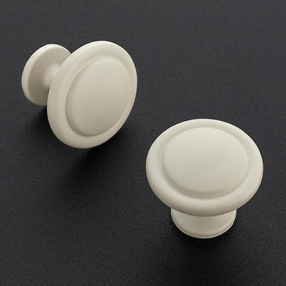 Ravinte 45 Pack 1-1/4 Inch Kitchen Cabinet Knobs White Frosted Zinc Pulls Door Handles for Dresser Drawers