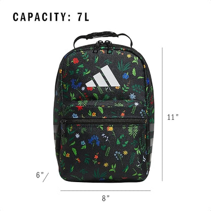 adidas Kids Santiago Lunch Bag – Insulated Cooler Lunchbox for Girls & Boys, 8L, Distilled Pink/White/4, One Size