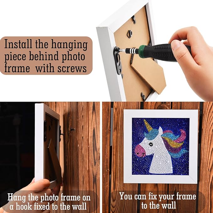Ripeng 30 Pcs Single Keyhole Hangers Picture Hanger with 60 Pcs Screws Metal Keyhole Hanging Brackets Fasteners for Wall Mirror Picture Frames, 43 x 16 mm(Black)