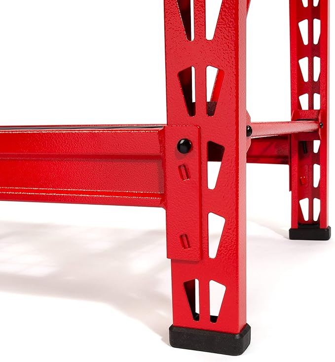 CRAFTSMAN 2-Shelf 3-Foot Tall Stackable Tool Chest Depth Storage Rack, 2-Pack, Red