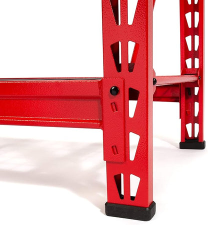 CRAFTSMAN 2-Shelf 3-Foot Tall Stackable Tool Chest Depth Storage Rack, 2-Pack, Red