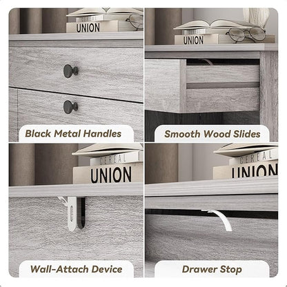 Shoe Storage Cabinet with 2 Flip Drawers, Narrow Freestanding Hidden Shoe Rack Cabinet, Pet-Proof Shoe Organizer for Closet, Entryway, Hallway, Wash Grey