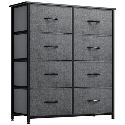 YITAHOME Fabric Dresser Drawer, Tall Storage with 8 Drawers, Dresser & Chest of Drawers, Storage Drawer Organizer for Closet, Living Room, Closets