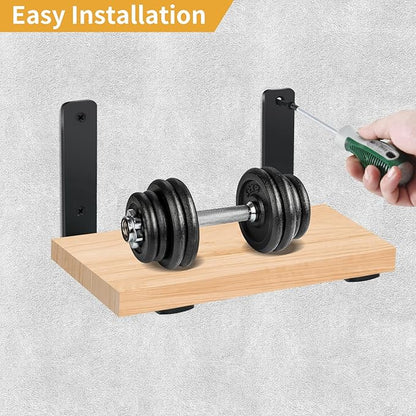 8 Pack - L 6" x H 4" x W1.5, 5mm Thick Black L Shelf Bracket, Iron Shelf Brackets, Metal Shelf Brackets, Floating Shelf, Shelf Supports with Screws