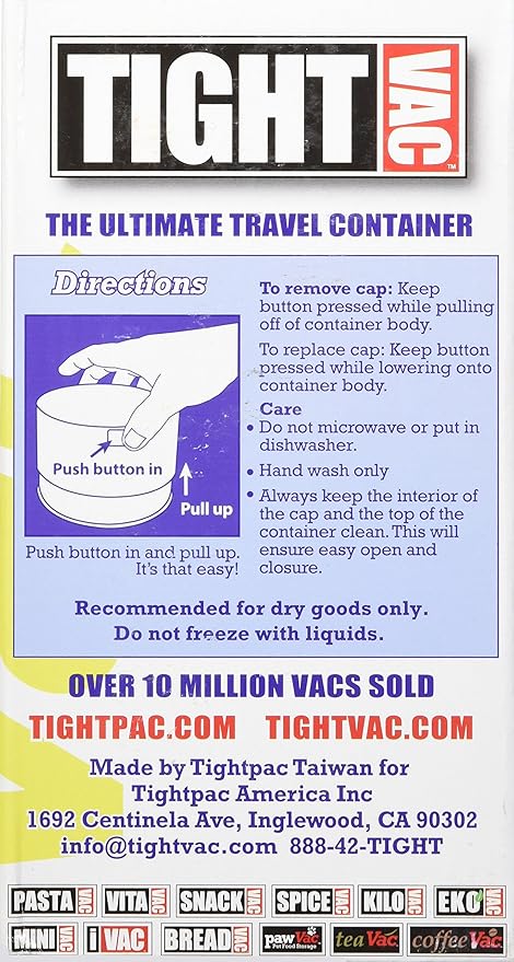Pawvac 12 Ounce Vacuum Sealed Pet Food Storage Container, Black Treats