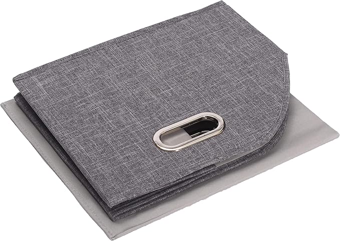 Foldable Dog Toy Basket-Dog Toys Bin-Dog Toy box-Storage Basket with Handle,Organizer Bin for Pet Toys, Blanket, Shelves, Closet -gray