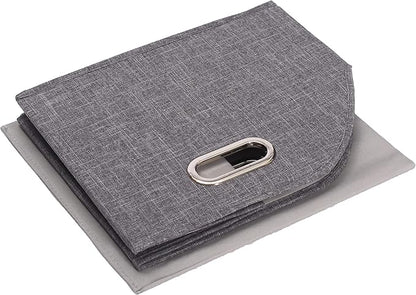 Foldable Dog Toy Basket-Dog Toys Bin-Dog Toy box-Storage Basket with Handle,Organizer Bin for Pet Toys, Blanket, Shelves, Closet -gray