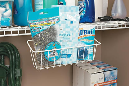 ClosetMaid 3937 Packet Pal Wire Shelf Storage Accessory, 2.586" D x 4.193" H x 8.287" W, White