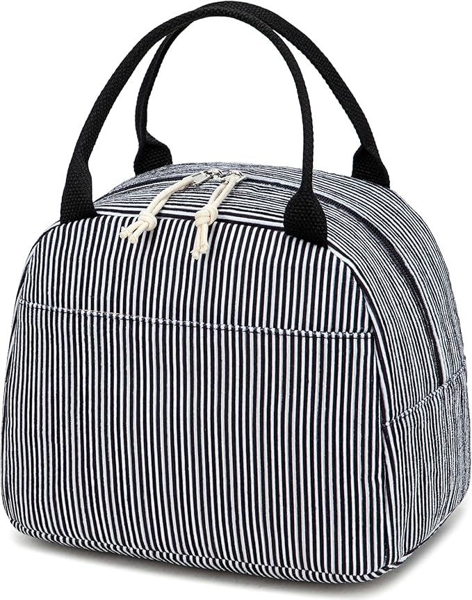 Bluboon Lunch Bag for Women Men Cute Corduroy Lunch Tote Bags Reusable Insulated Lunch Box Large Capacity Reusable Insulated Cooler for Work Picnic or Travel