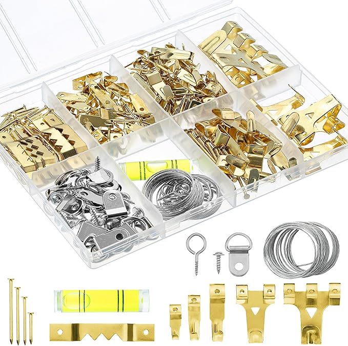 Mr. Pen- Picture Hanging Kit, 276 Pcs, Hangers, Nails, Hooks, Wall Hanging Kit, Frame Hardware